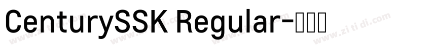 CenturySSK Regular字体转换